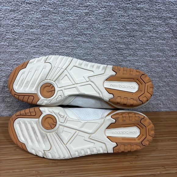 New Balance 550 Mens Size 11.5 Suede Toe Pack White Orange Sneakers BB550LEA - Picture 7 of 7
